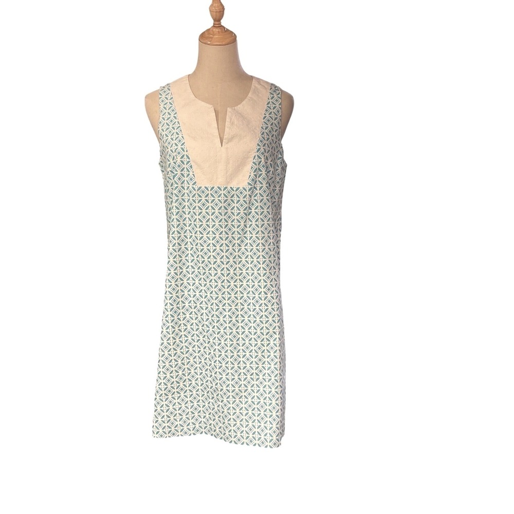 Pendleton Women's Vista Sleeveless V Neck Colorblock Fully Lined Midi Dress Sz 8